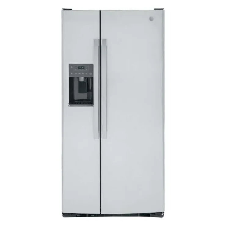 GE Appliances GE 23,2 Cu Ft 33 In Refrigerator Side by side - GSS23GYPFS Stainless Steel Best