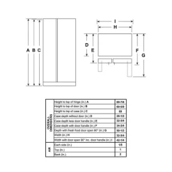 GE Appliances GE 23,2 Cu Ft 33 In Refrigerator Side by side - GSS23GYPFS Stainless Steel Best