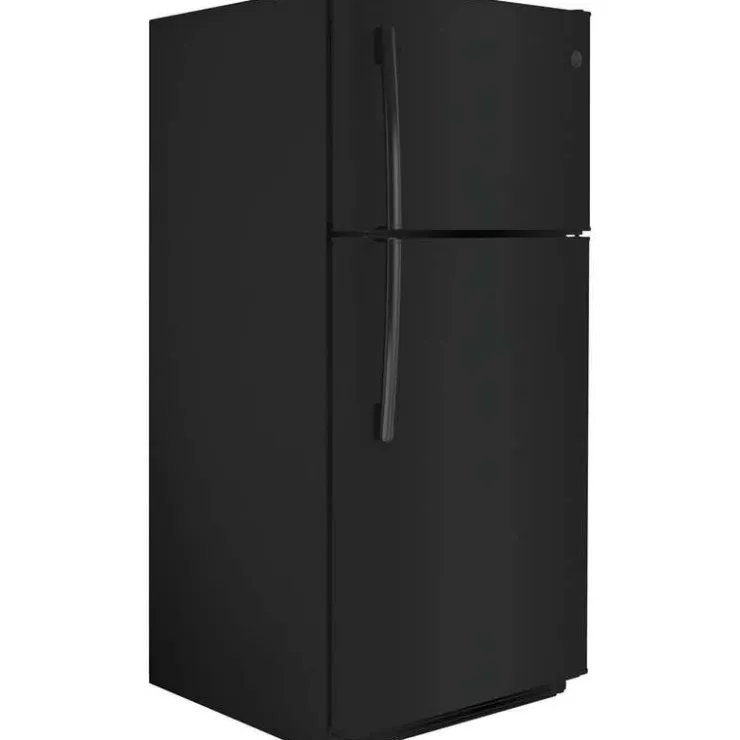 GE Appliances GE 18 Cu Ft 30 In Refrigerator Top Freezer - GTE18FTLKBB White Discount