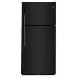 GE Appliances GE 18 Cu Ft 30 In Refrigerator Top Freezer - GTE18FTLKBB White Discount