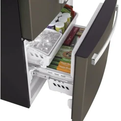 GE Appliances GE 18.6 Cu Ft 33 In Refrigerator Bottom Freezer - GWE19JMLES Slate Online