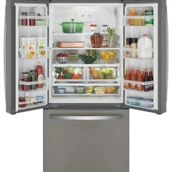 GE Appliances GE 18.6 Cu Ft 33 In Refrigerator Bottom Freezer - GWE19JMLES Slate Online