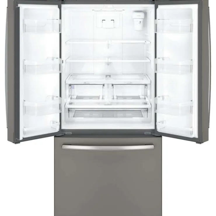 GE Appliances GE 18.6 Cu Ft 33 In Refrigerator Bottom Freezer - GWE19JMLES Slate Online