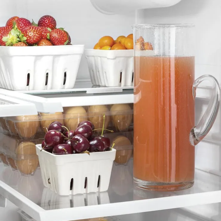 GE Appliances GE 25.5 Cu Ft 36 In Refrigerator Bottom Freezer, French door - GFE26JMMES Slate Outlet