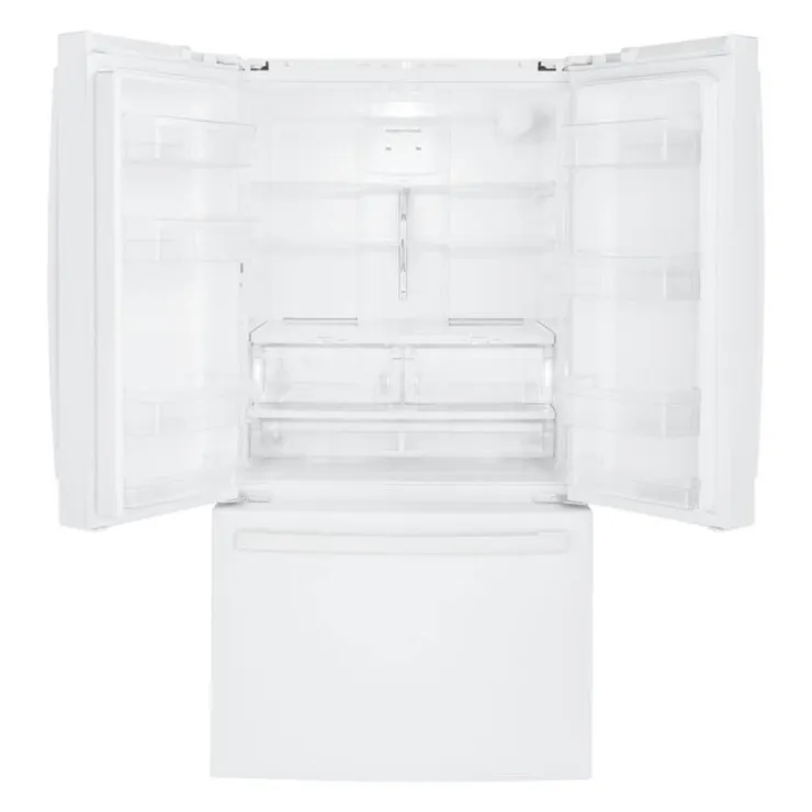 GE Appliances GE 26.7 Cu Ft 36 In Refrigerator Bottom Freezer, French door - GNE27JGMWW White Best