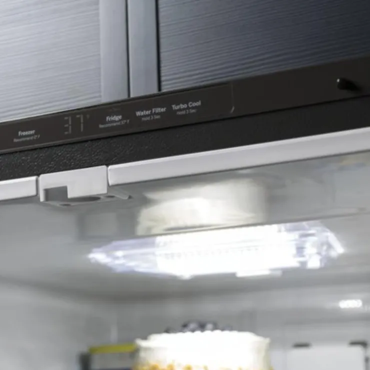 GE Appliances GE 21 Cu Ft 30 In Refrigerator Bottom Freezer - GDE21EYKFS Stainless Steel Clearance