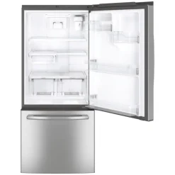 GE Appliances GE 21 Cu Ft 30 In Refrigerator Bottom Freezer - GDE21EYKFS Stainless Steel Clearance