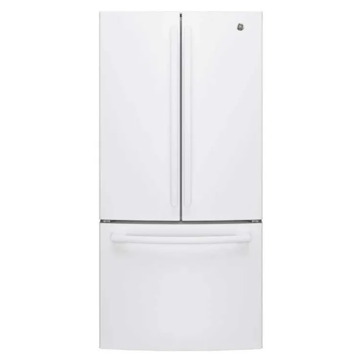 GE Appliances GE 18.6 Cu Ft 33 In Refrigerator Bottom Freezer - GWE19JGLWW White Clearance