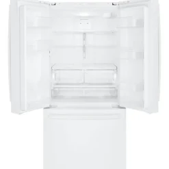 GE Appliances GE 18.6 Cu Ft 33 In Refrigerator Bottom Freezer - GWE19JGLWW White Clearance
