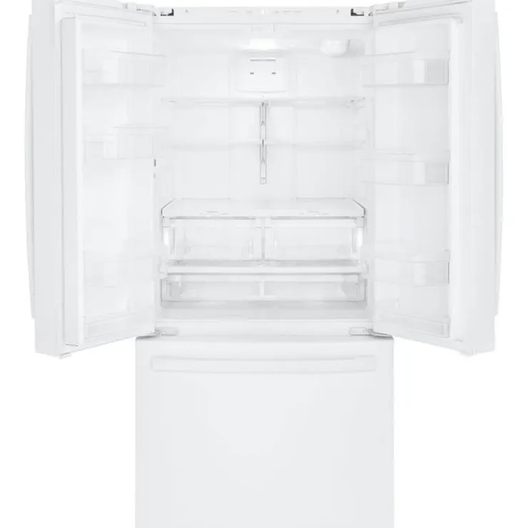 GE Appliances GE 18.6 Cu Ft 33 In Refrigerator Bottom Freezer - GWE19JGLWW White Clearance