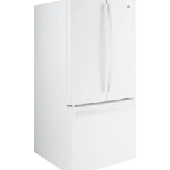 GE Appliances GE 18.6 Cu Ft 33 In Refrigerator Bottom Freezer - GWE19JGLWW White Clearance