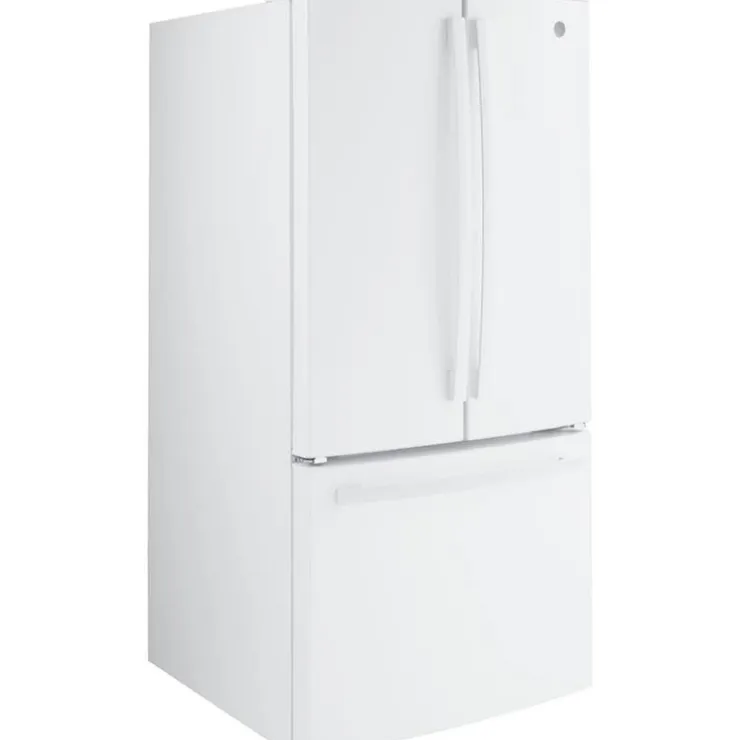 GE Appliances GE 18.6 Cu Ft 33 In Refrigerator Bottom Freezer - GWE19JGLWW White Clearance