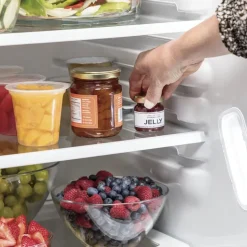 GE Appliances GE 21.8 Cu Ft 36 In Refrigerator Side by side - GZS22IYNFS Stainless Steel Hot