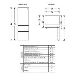 GE Appliances GE 11.9 Cu Ft 24 In Refrigerator Bottom Freezer - GLE12HSPSS Stainless Steel Best
