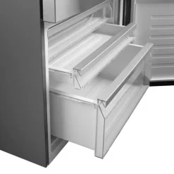 GE Appliances GE 17,7 Cu Ft 31 In Refrigerator Bottom Freezer - GBE17HYRFS Stainless Steel Clearance