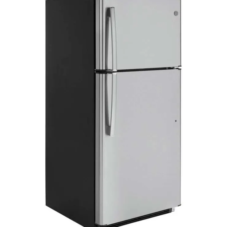 GE Appliances GE 18 Cu Ft 30 In Refrigerator Top Freezer - GTE18FSLKSS Stainless Steel Online