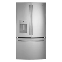 GE Appliances GE 20,6 Cu Ft 36 In Refrigerator Bottom Freezer, French door - GYE21JYMFS Stainless Steel New