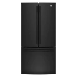 GE Appliances GE 18.6 Cu Ft 33 In Refrigerator Bottom Freezer - GWE19JGLBB Black Best