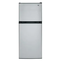 GE Appliances GE 11.6 Cu Ft 24 In Refrigerator Top Freezer - GPE12FSKSB Stainless Steel Hot