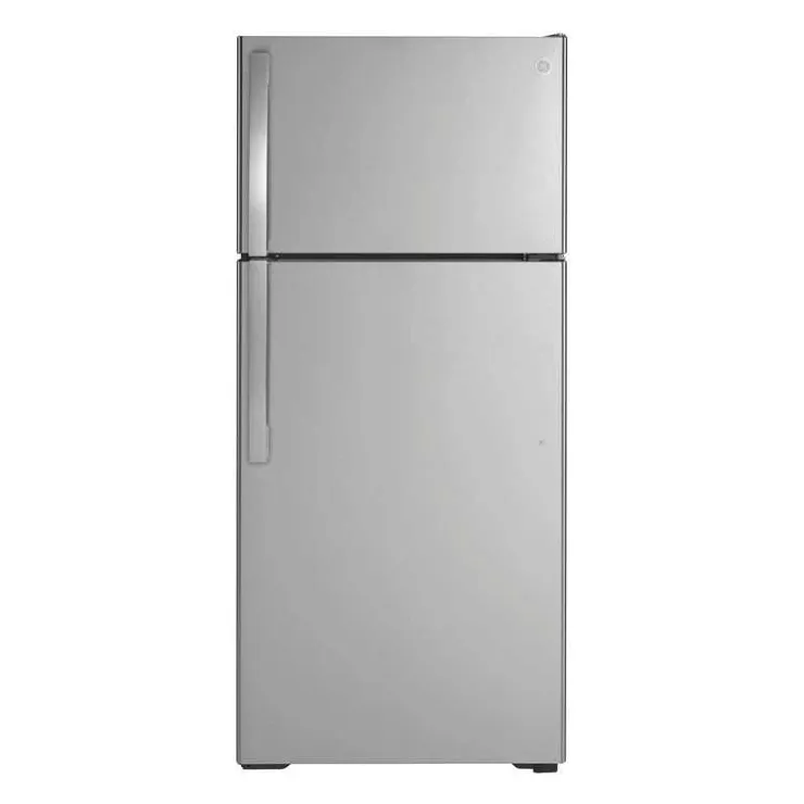 GE Appliances GE 16.6 Cu Ft 29 In Refrigerator Top Freezer - GTE17GSNRSS Stainless Steel New