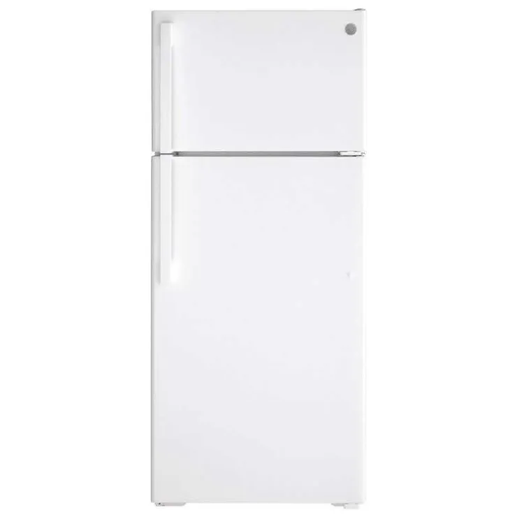 GE Appliances GE 17.5 Cu Ft 28 In Refrigerator Top Freezer - GTE18DTNRWW White Outlet