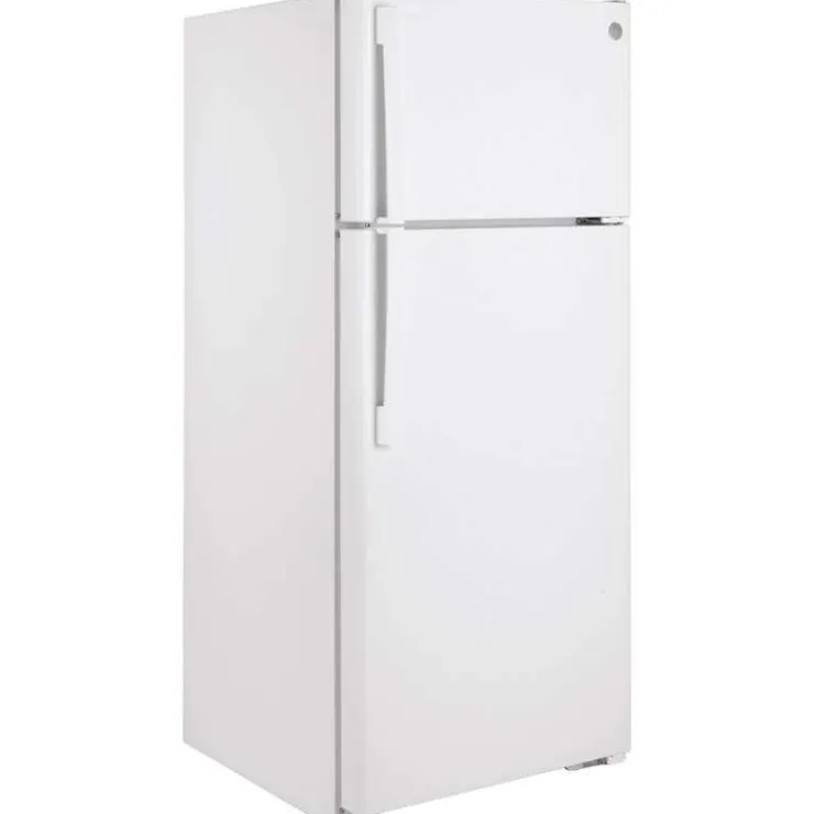 GE Appliances GE 17.5 Cu Ft 28 In Refrigerator Top Freezer - GTE18DTNRWW White Outlet
