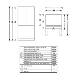 GE Appliances GE 27 Cu Ft 36 In Réfrigerator Bottom Freezer, French door - GNE27JYMFS Stainless Steel New
