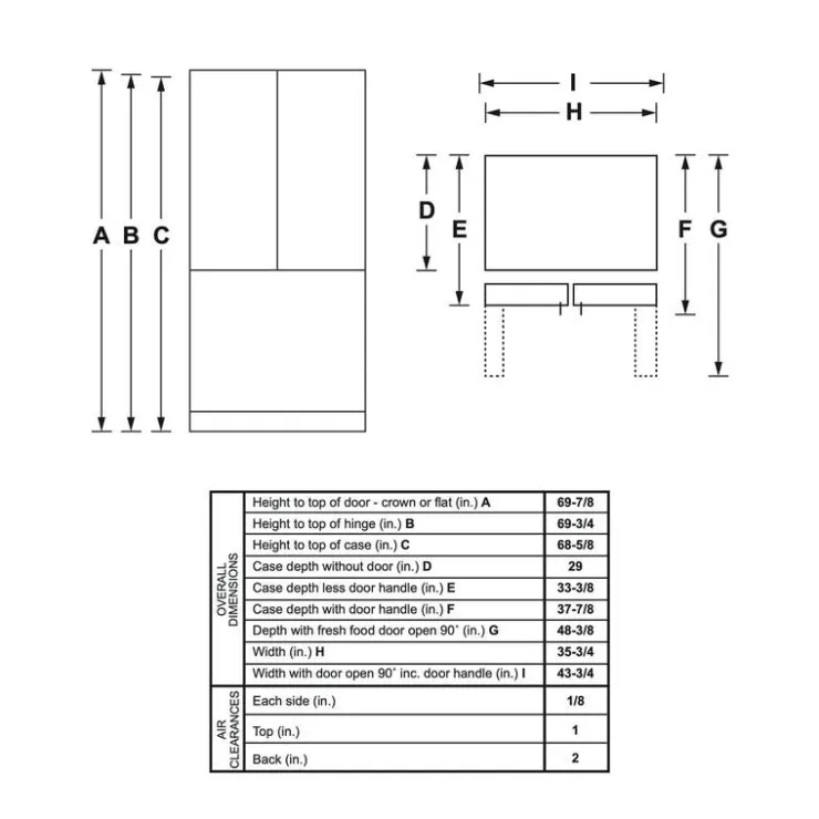 GE Appliances GE 27 Cu Ft 36 In Réfrigerator Bottom Freezer, French door - GNE27JYMFS Stainless Steel New