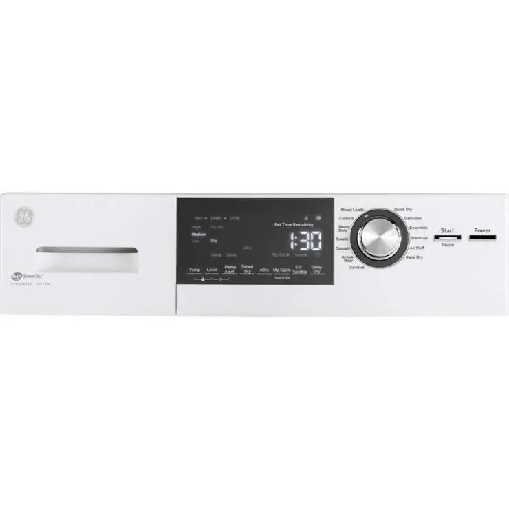 GE Appliances GE 4.1 Cu Ft Dryer Front-Load 23.5" - GFT14JSIMWW White Sale