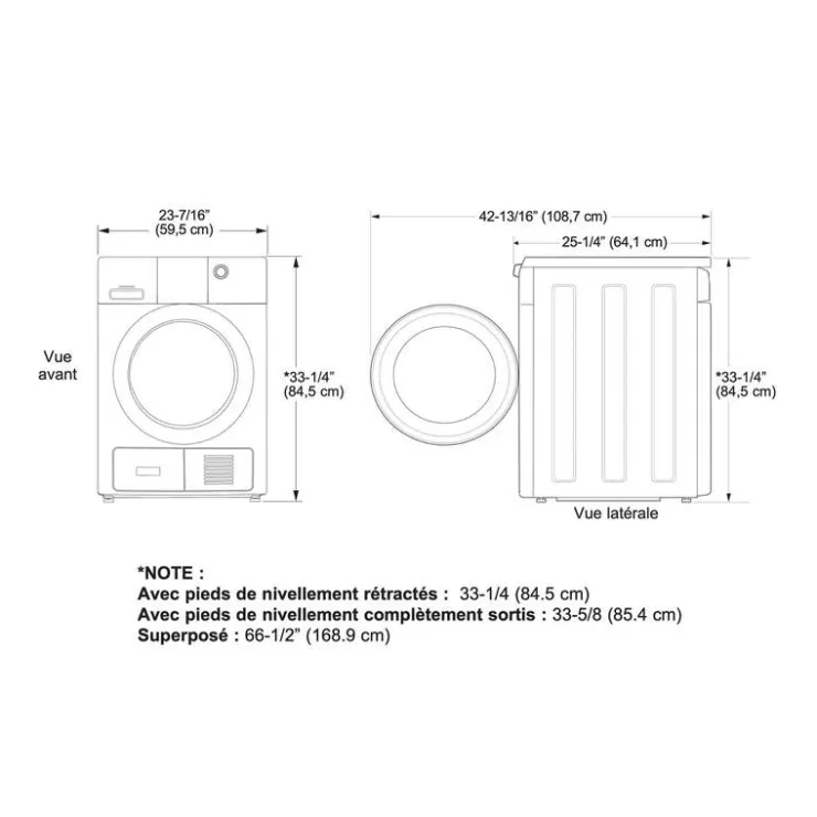 GE Appliances GE 4.1 Cu Ft Dryer Front-Load 23.5" - GFT14JSIMWW White Sale
