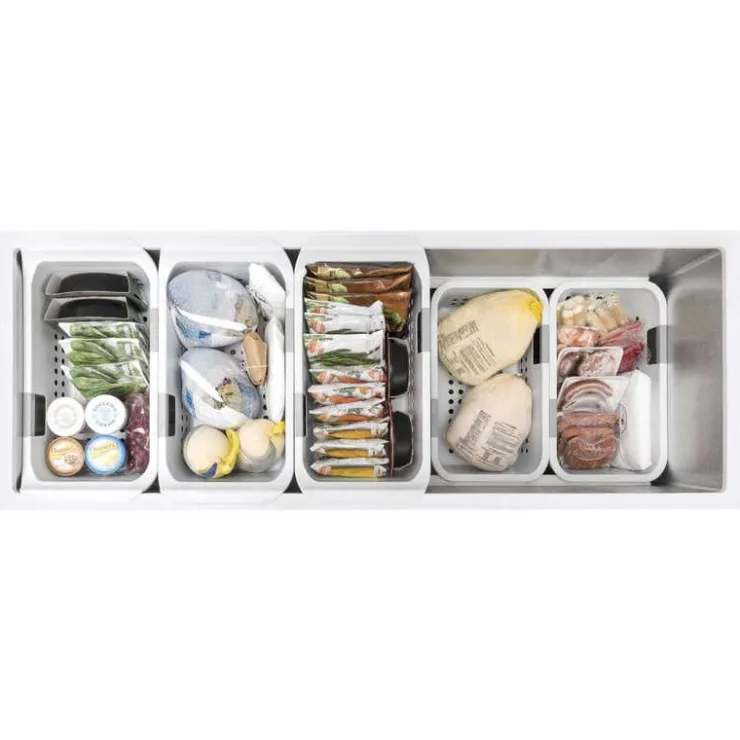 GE Appliances GE 21,7 Cu Ft Freezer , Honrizontal, 73.25" - FCM22DLWW White