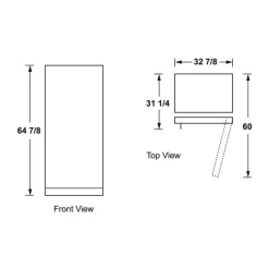 GE Appliances GE 17 Cu Ft Freezer , Vertical, 33" - FUF17DLRWW White