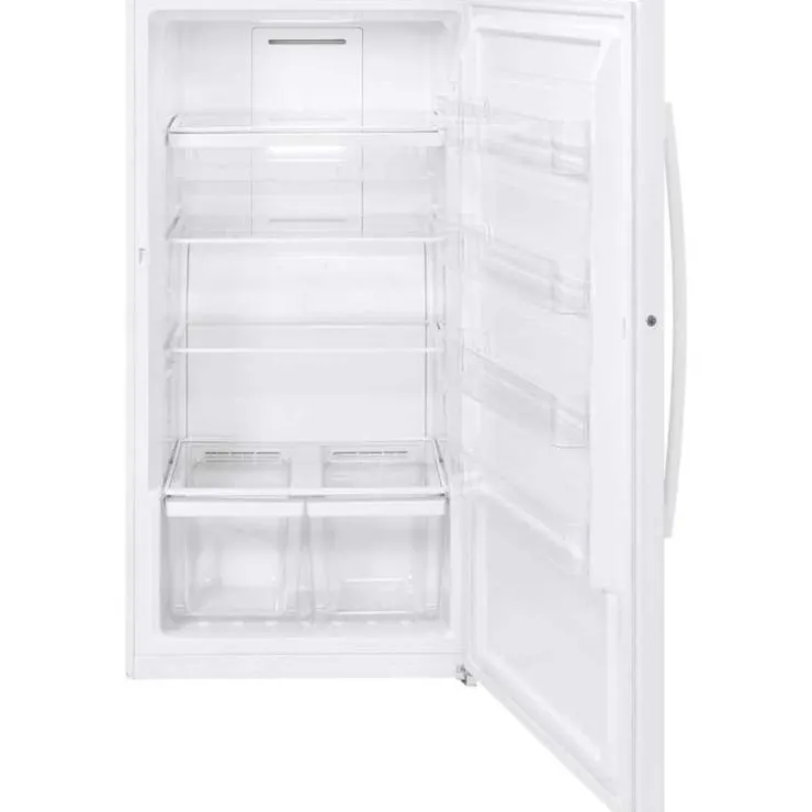 GE Appliances GE 17 Cu Ft Freezer , Vertical, 33" - FUF17DLRWW White