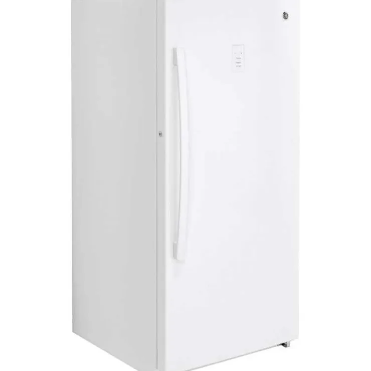 GE Appliances GE 14 Cu Ft Freezer , Vertical, 30" - FUF14SMRWW White Outlet