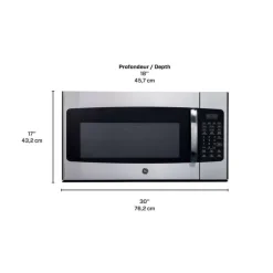 GE Appliances GE 1.6 Cu Ft Microwave  30" JVM2165SMSS Stainless Steel Best