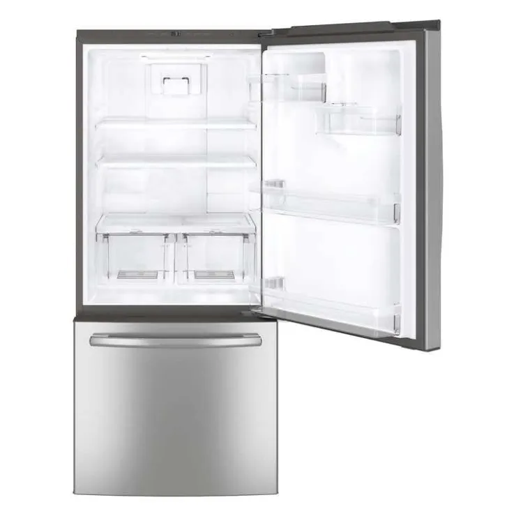 GE Appliances GE 30 In 21 Cu Ft Refrigerator Bottom Freezer - GDE21DYRKFS Stainless Steel Online