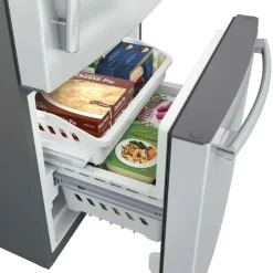 GE Appliances GE 30 In 21 Cu Ft Refrigerator Bottom Freezer - GDE21DYRKFS Stainless Steel Online