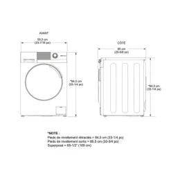 GE Appliances GE 2 in 1 dryer washer, , 24'', Front-Load - GFQ14ESSNWW White Best