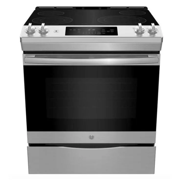 GE Appliances GE 30 in Range 30" Electric Glass-Ceramic - JCSS630SMSS Stainless Online