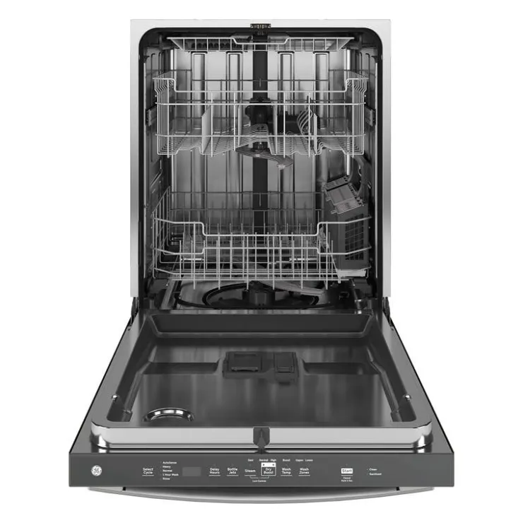 GE Appliances GE Dishwasher Built-In 24" 45dB - GDT670SYVFS Stainless Steel Hot