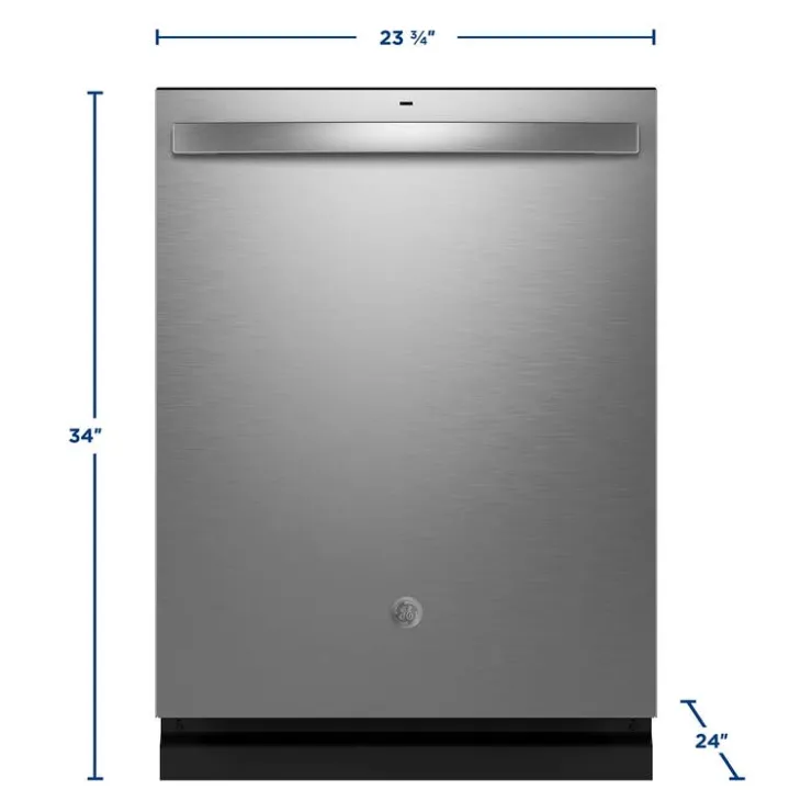 GE Appliances GE Dishwasher Built-In 24" 45dB - GDT670SYVFS Stainless Steel Hot