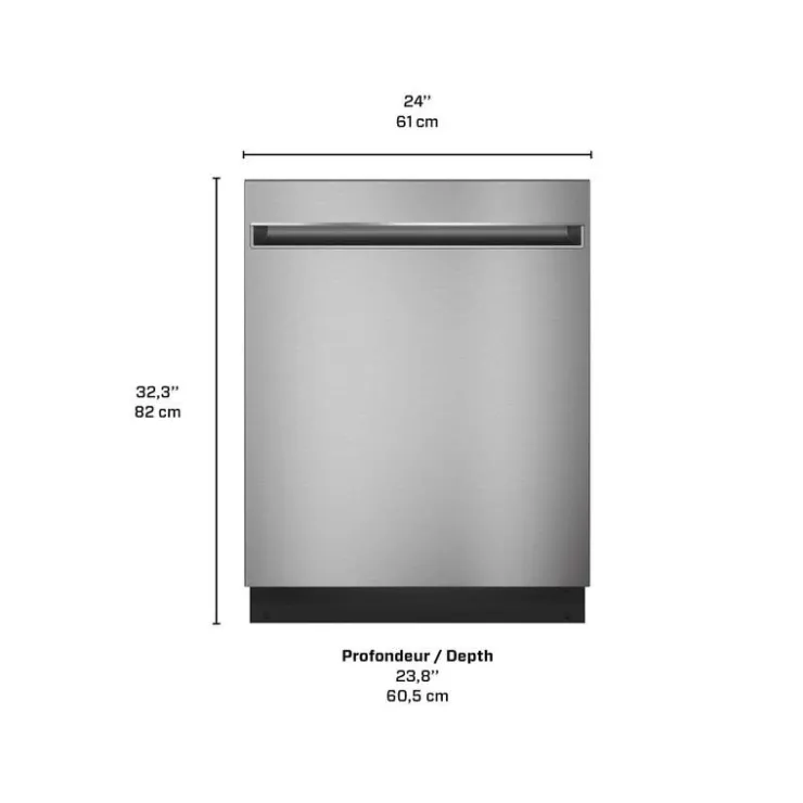 GE Appliances GE Dishwasher Built-In 24" 51dB - GDT225SSLSS Stainless Steel Best
