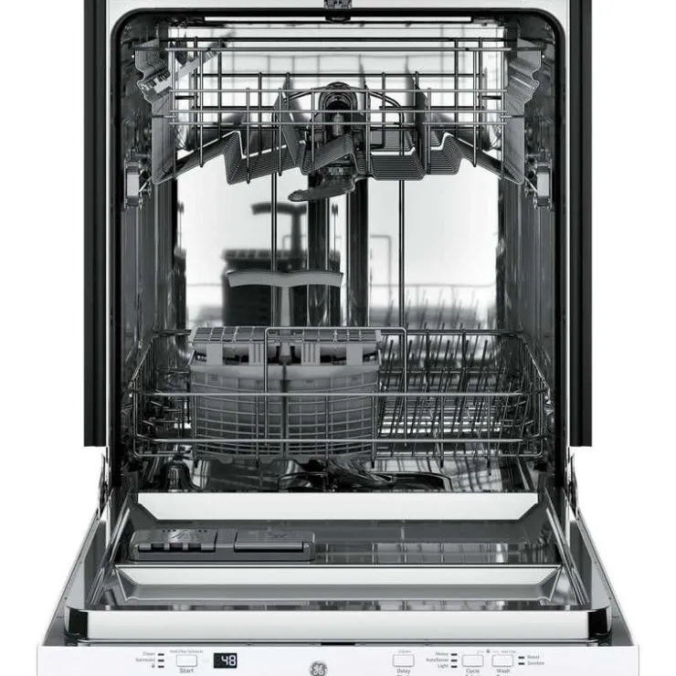 GE Appliances GE Dishwasher Built-In 24" 51dB - GDT225SGLWW White Best