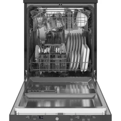 GE Appliances GE Dishwasher Portable 24" 56dB - GPT225SSLSS Stainless Steel
