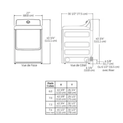 GE Appliances GE Dryer Front-Load 27" - GTD68EBMRDG Grey New
