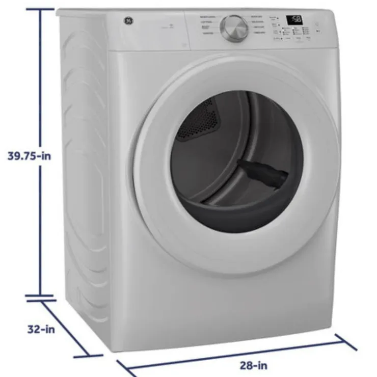 GE Appliances GE Dryer 28" - GFD35ESMYWW White