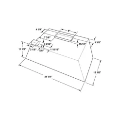 GE Appliances GE Hood Built-in 34.25" , 610 CFM - UVC9360SLSS Stainless Steel Online