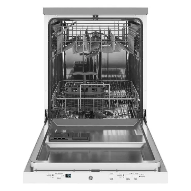 GE Appliances GE Portable Dishwasher Portable 24" 56dB - GPT225SGLWW White Sale