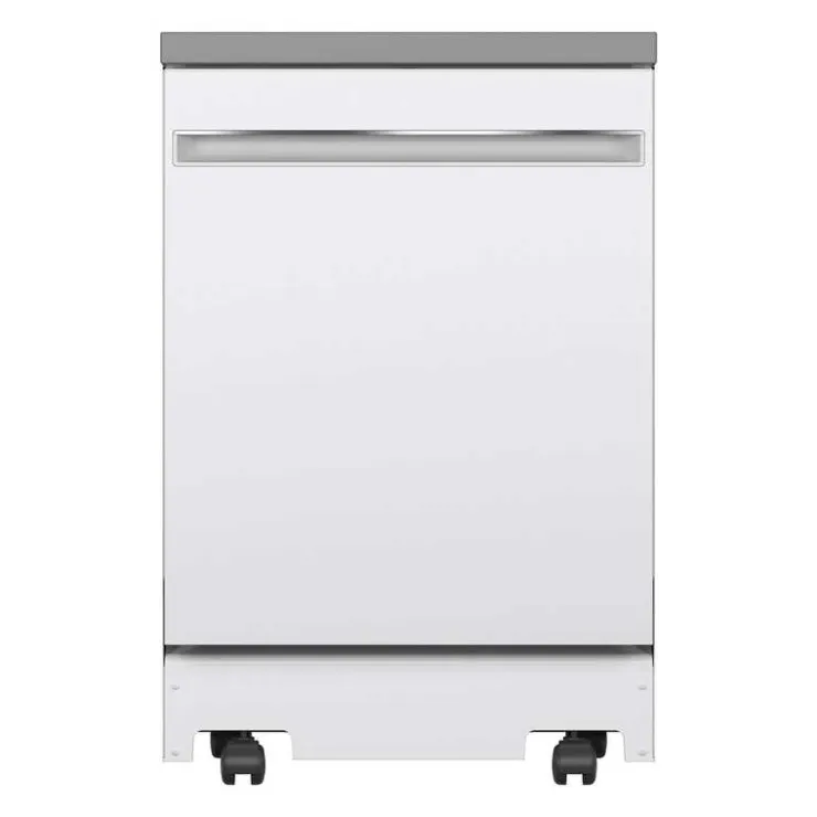 GE Appliances GE Portable Dishwasher Portable 24" 56dB - GPT225SGLWW White Sale