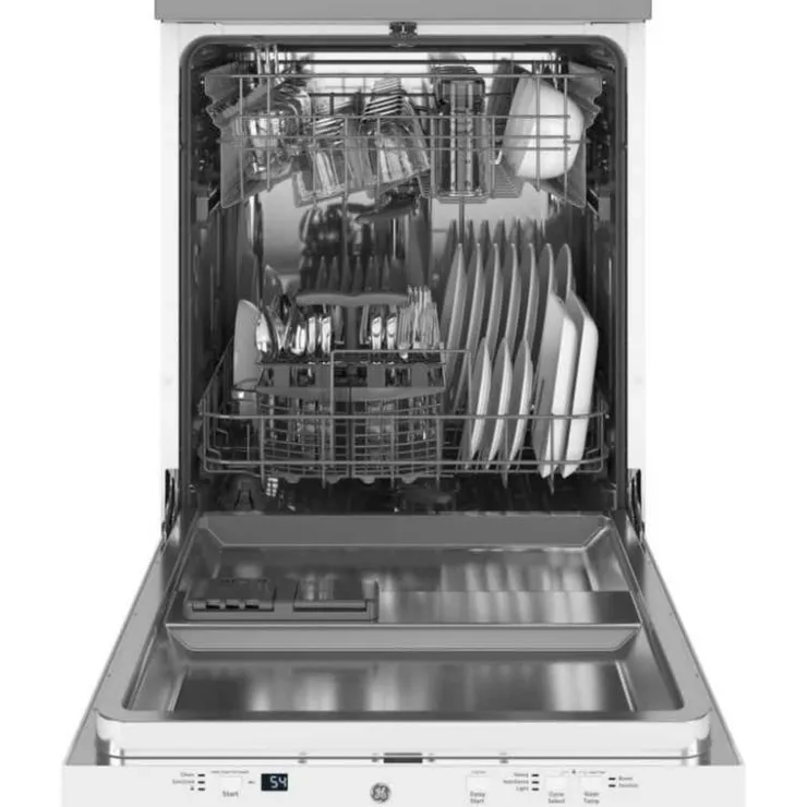 GE Appliances GE Portable Dishwasher Portable 24" 56dB - GPT225SGLWW White Sale